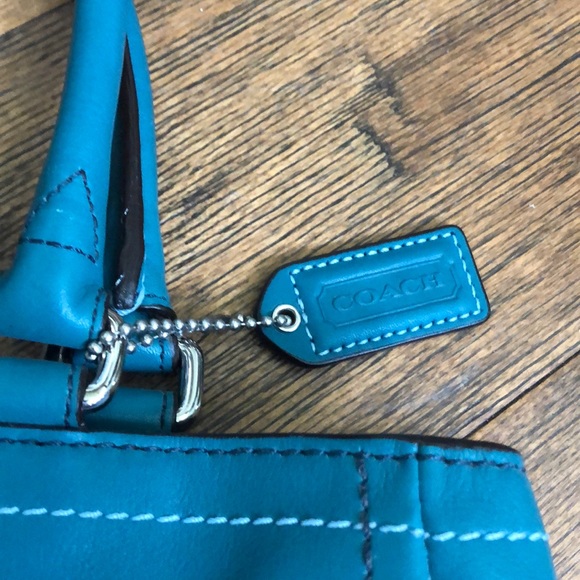Turquoise Coach Handbag - Picture 2 of 6